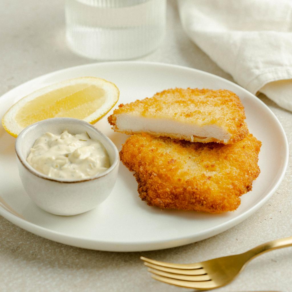 Шницель куриный, 2 шт / 260 гр + тар-тар, 150 гр