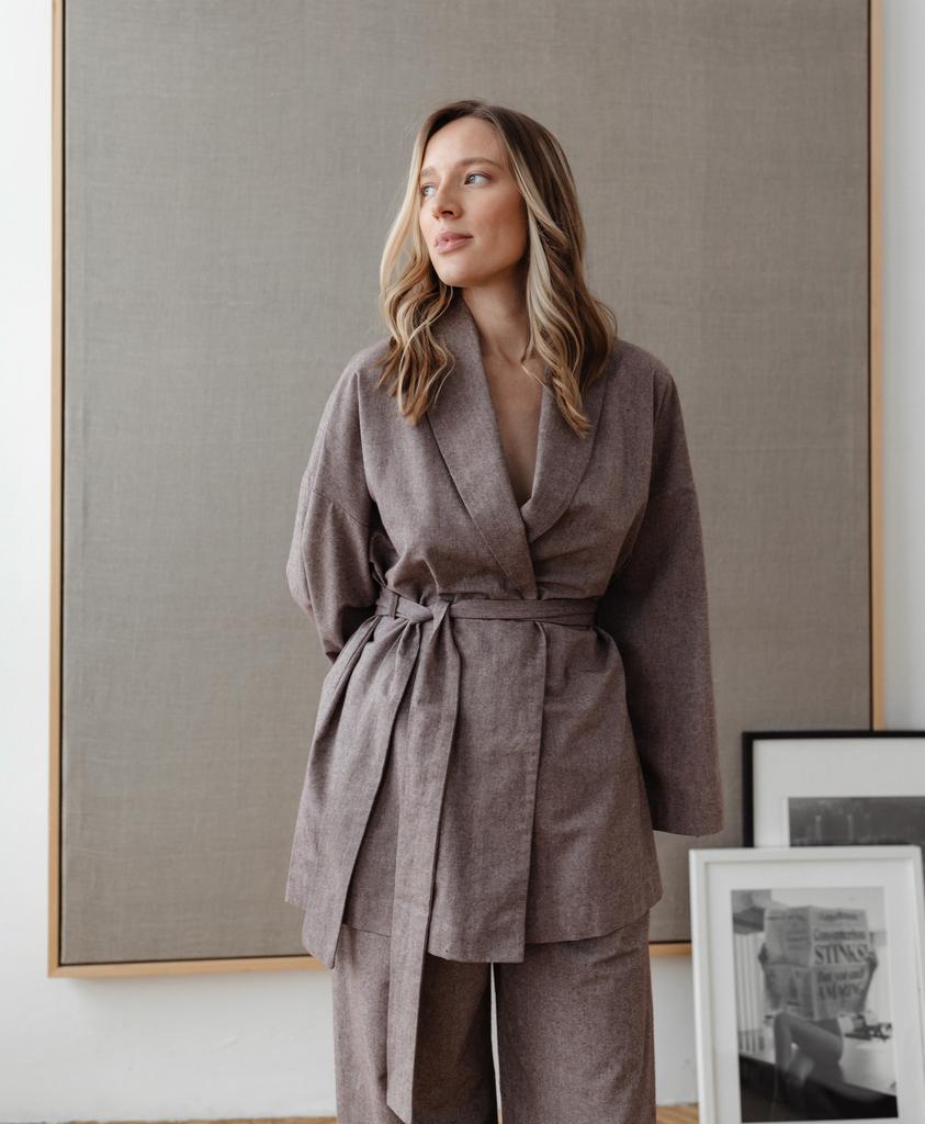 Кимоно KERRY с шалевым воротом, капучино