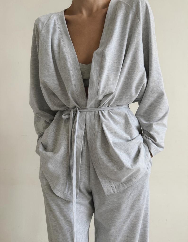 Кардиган Grey Melange из мягкого хлопка