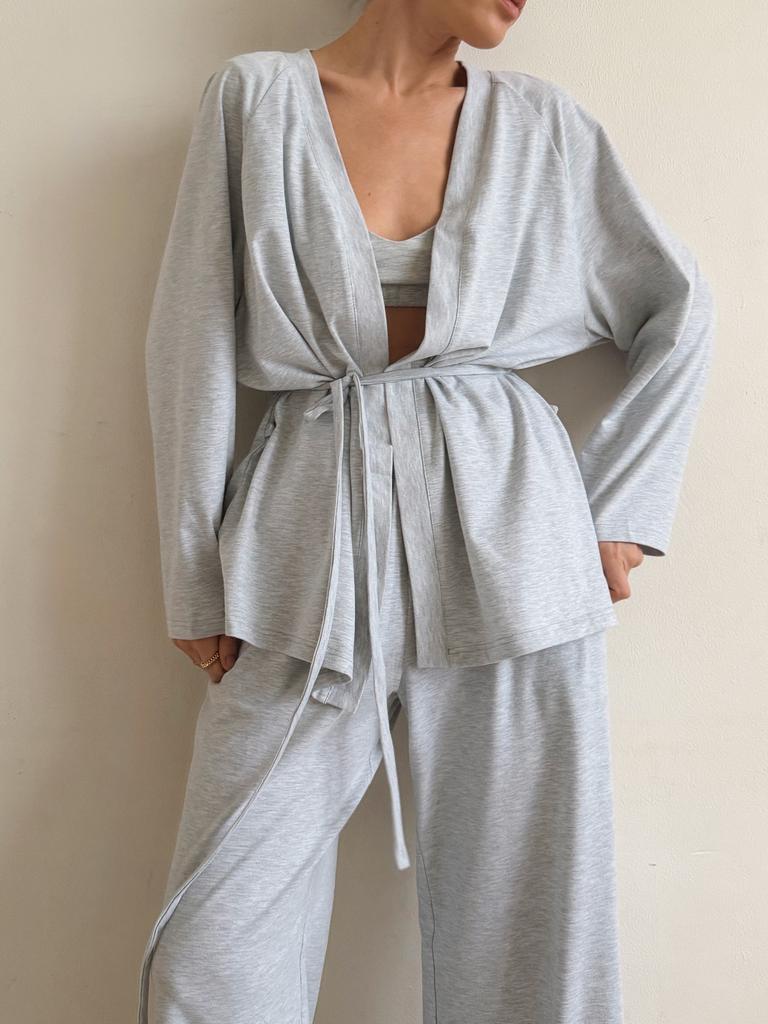 Кардиган Grey Melange из мягкого хлопка