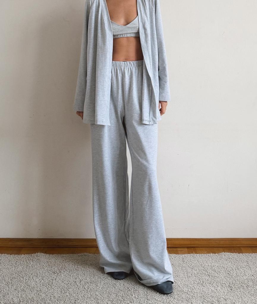 Брюки Grey Melange из мягкого хлопка