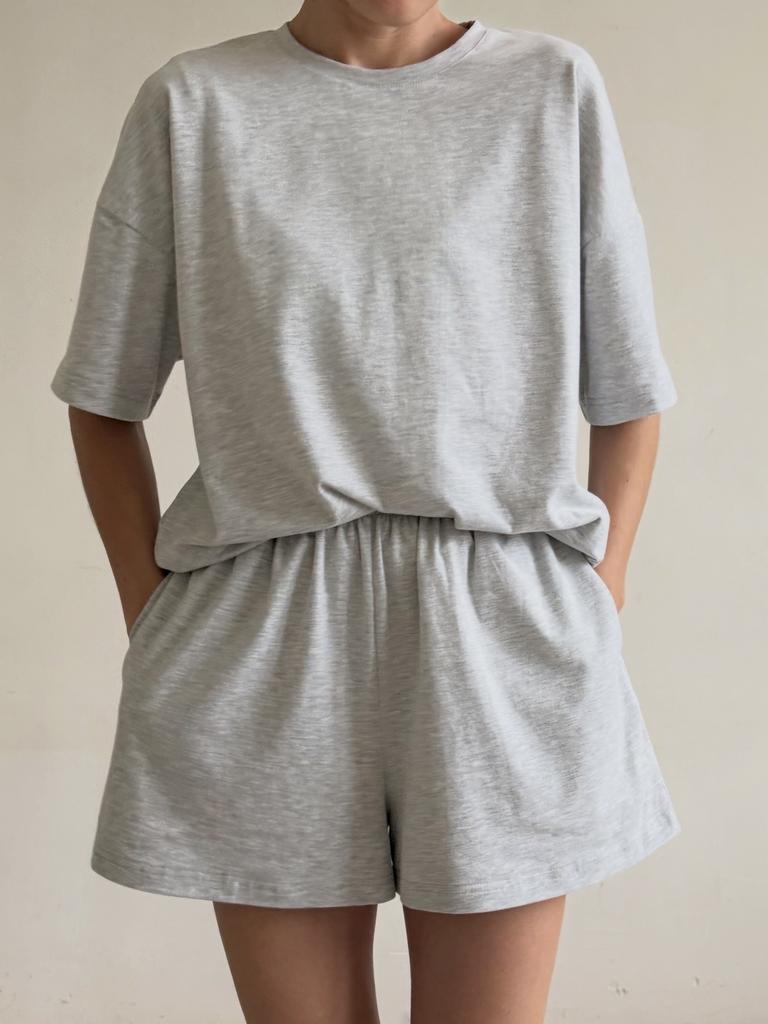 Футболка  Grey Melange из мягкого хлопка