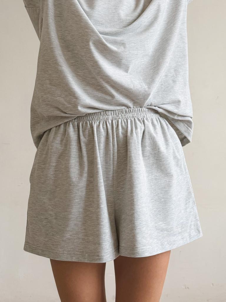 Шорты Grey Melange из мягкого хлопка