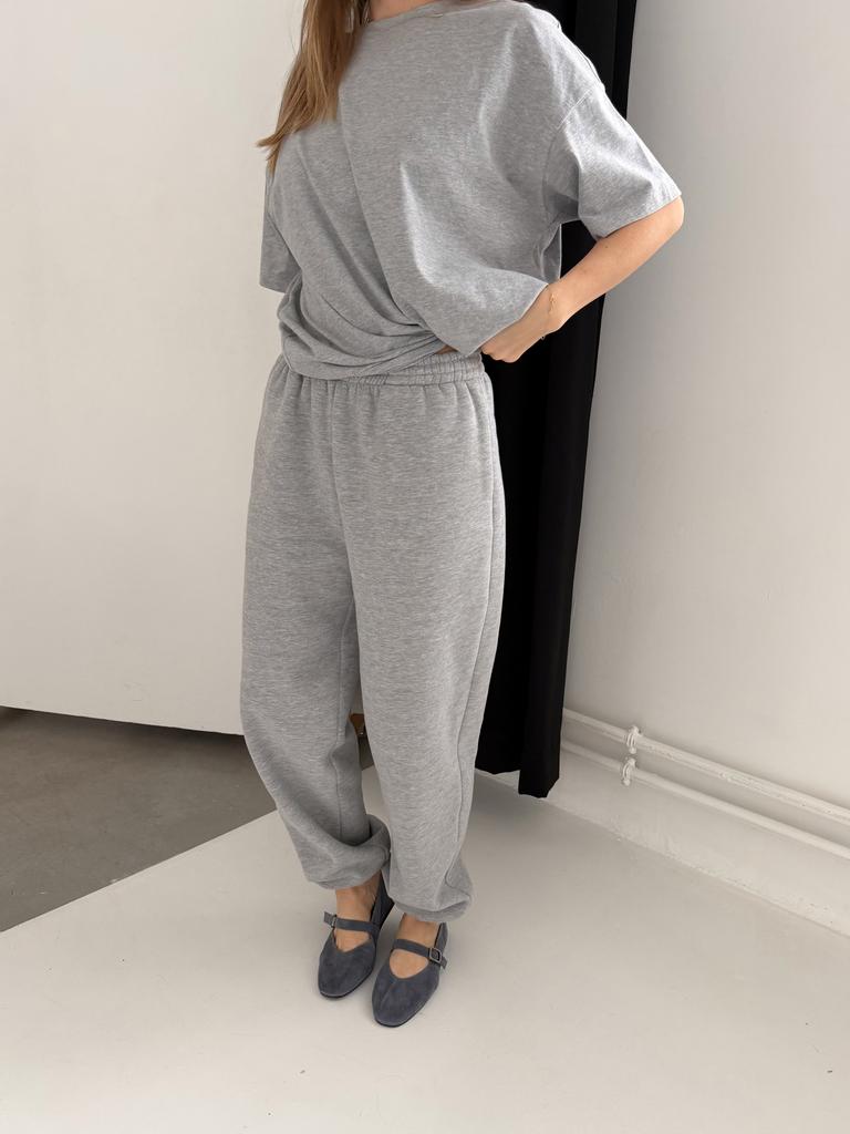 Джоггеры из мягкого хлопка футера со стриженным начесом