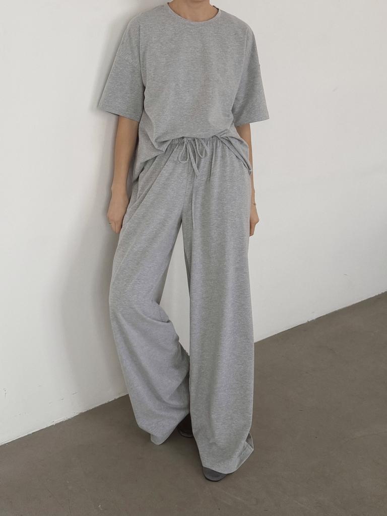 Брюки Bruno Classik Grey Melange из мягкого хлопка