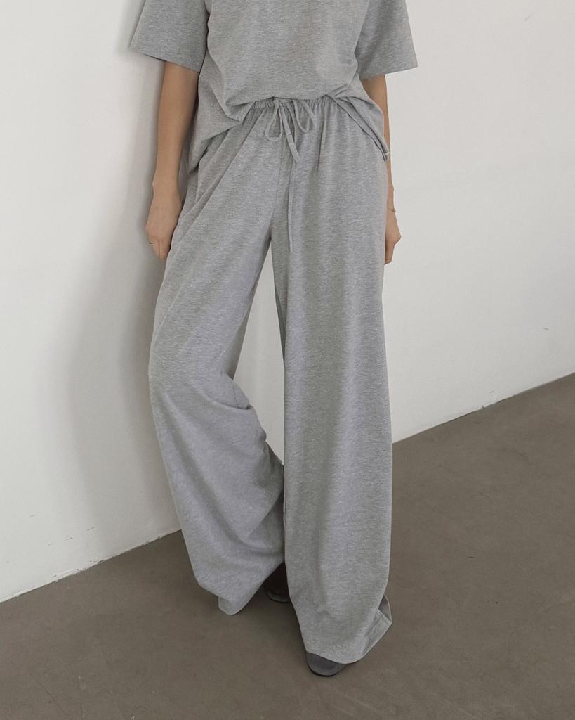 Брюки Bruno Classik Grey Melange из мягкого хлопка