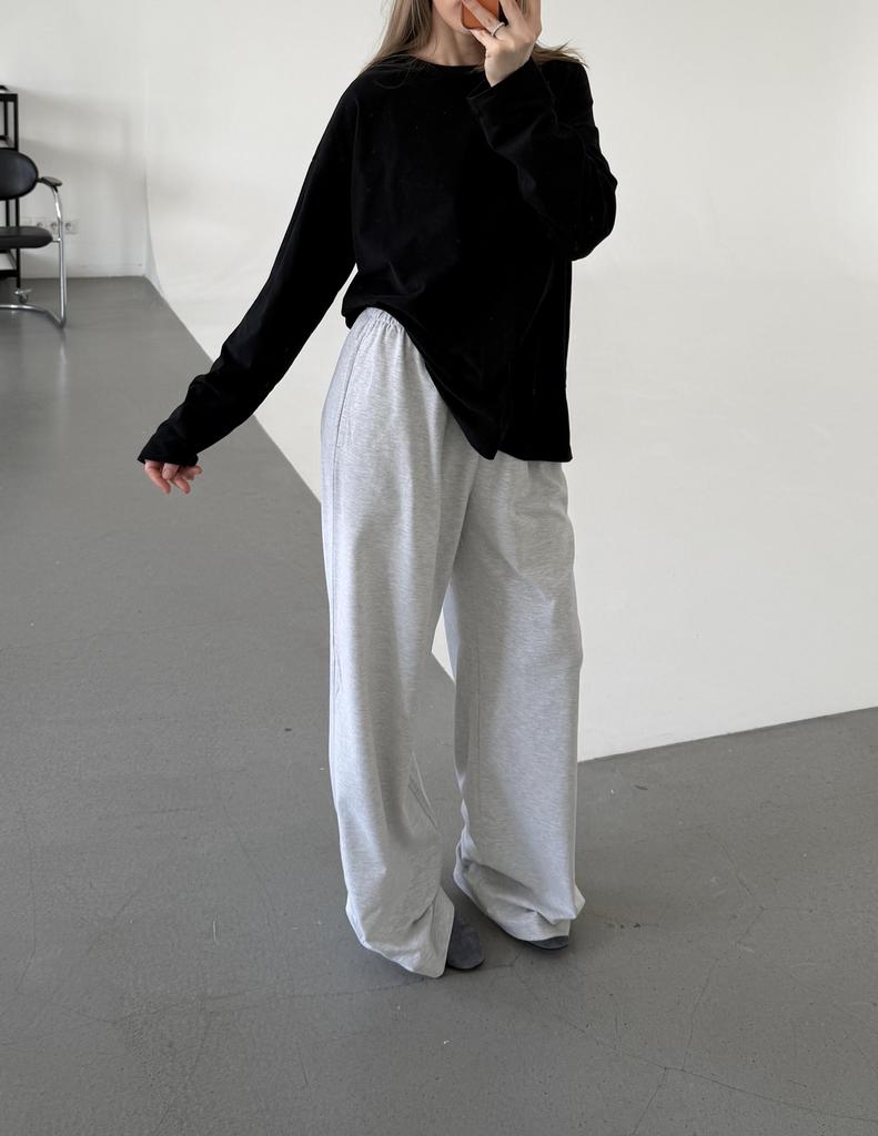 Лонгслив Black из мягкого хлопка