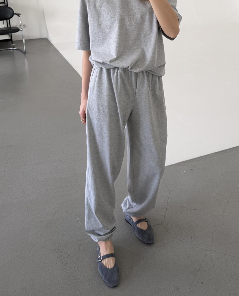 Джоггеры Classic Grey Melange из мягкого хлопка