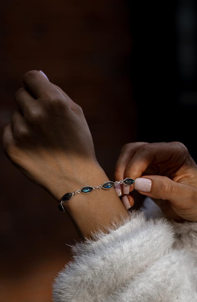 Браслет с лабрадоритом