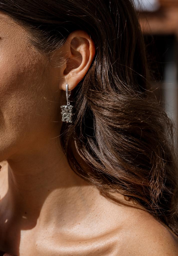 Серьги с пиритом