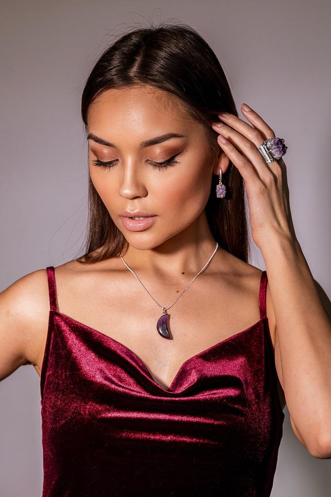 купить кулон из аметиста