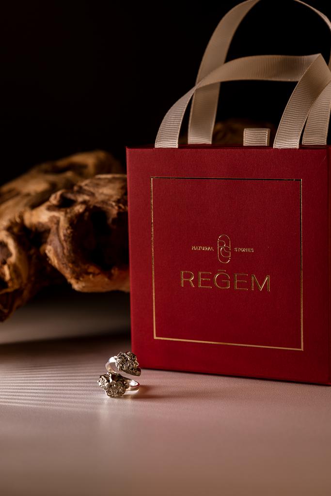 Кольцо с двойным пиритом