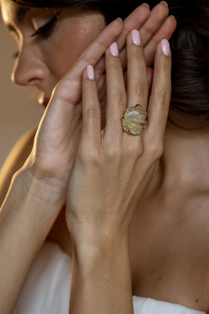 Кольцо с цитрином