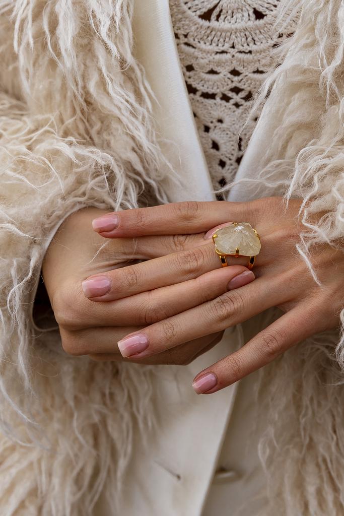 Кольцо с цитрином