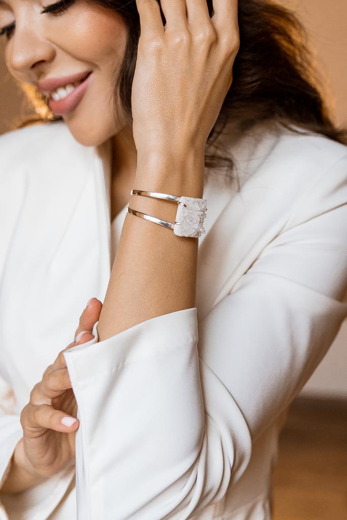 Браслет с горным хрусталем