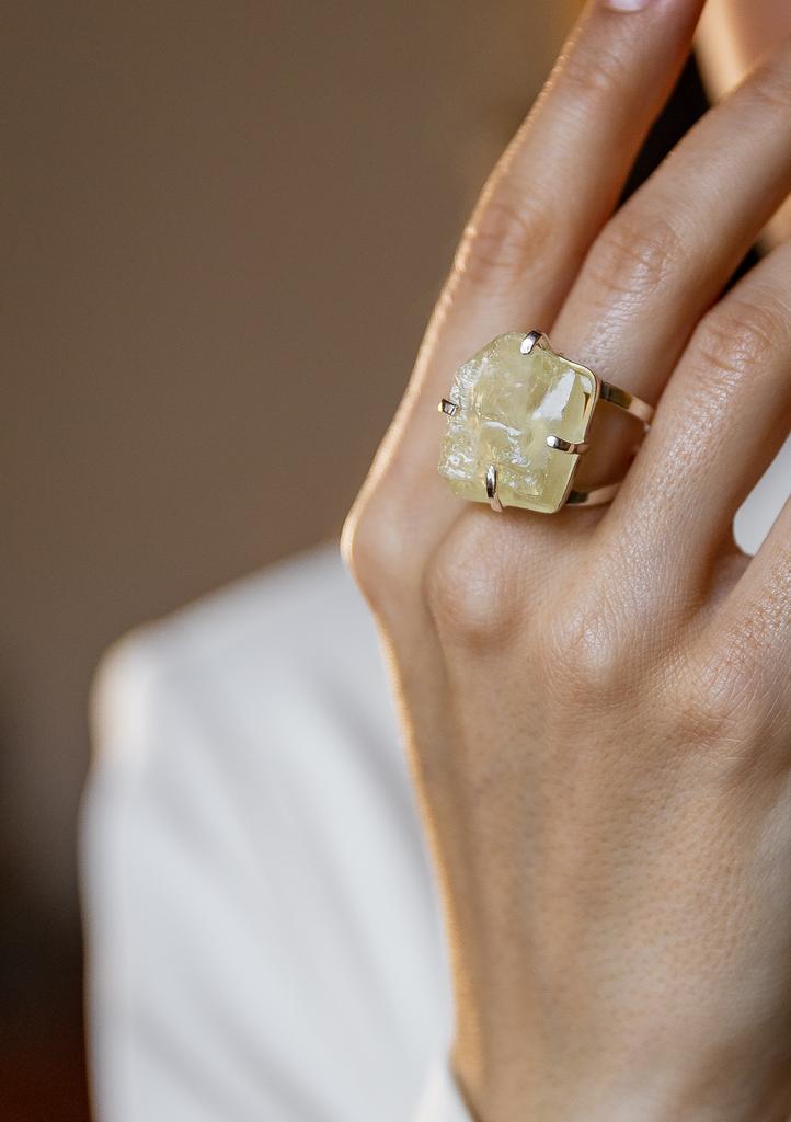 Кольцо с цитрином