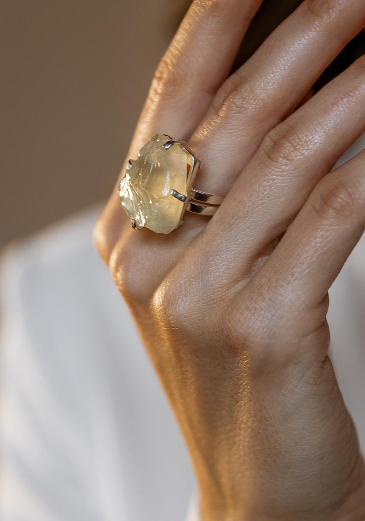 Кольцо с цитрином