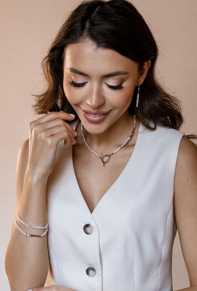 чокер из натурального жемчуга