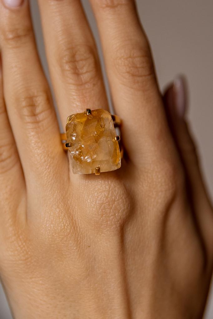 Кольцо с цитрином