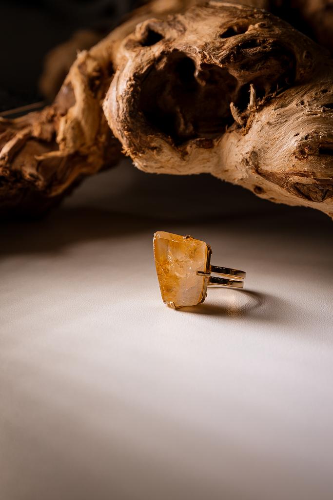 Кольцо с цитрином