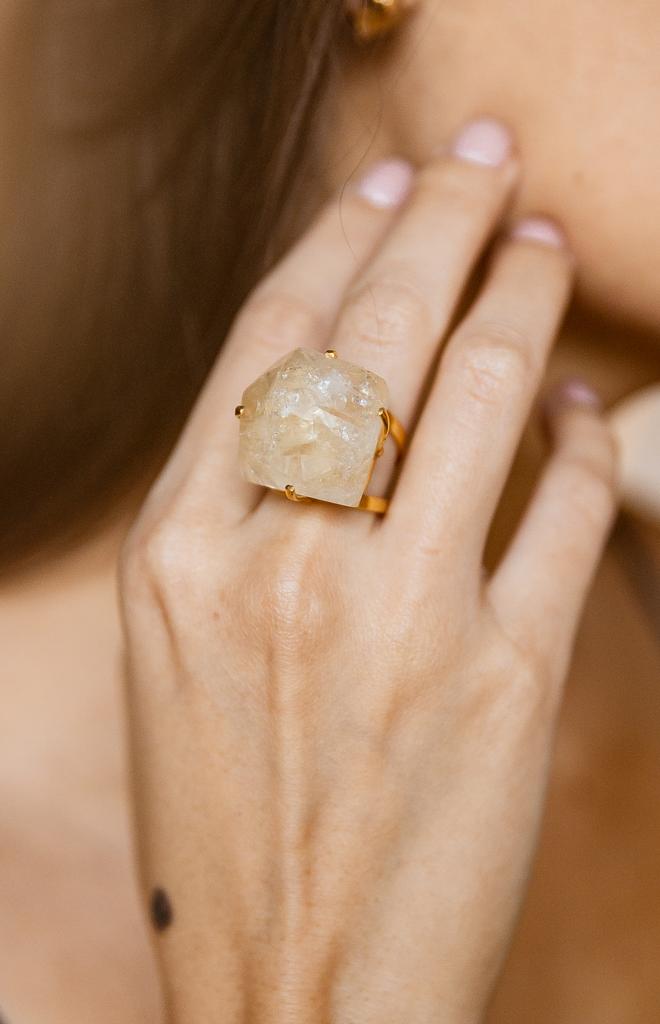 Кольцо с цитрином