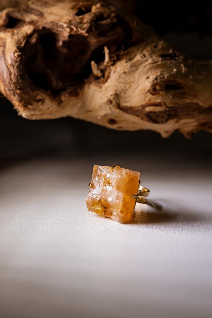 Кольцо с цитрином