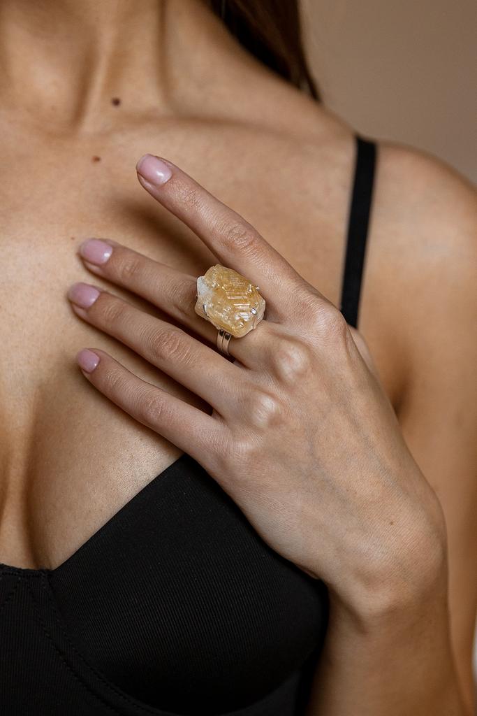 Кольцо с цитрином