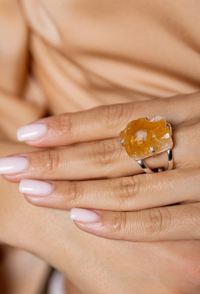 Кольцо с цитрином