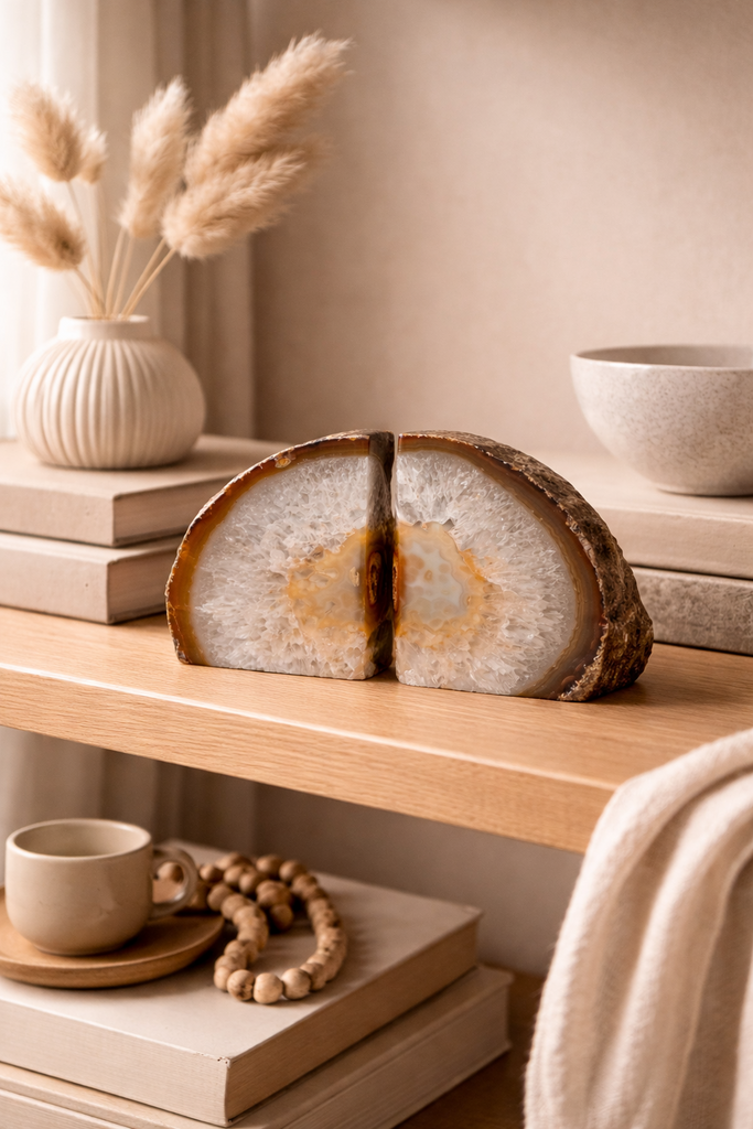 Подставка для книг из агата