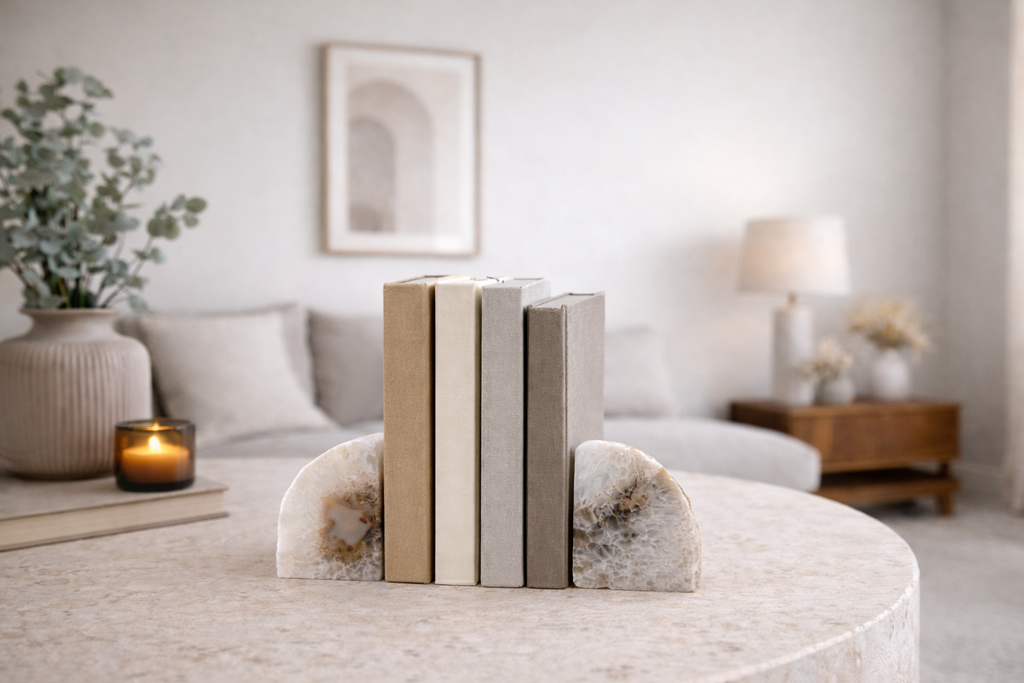 Подставка для книг из агата