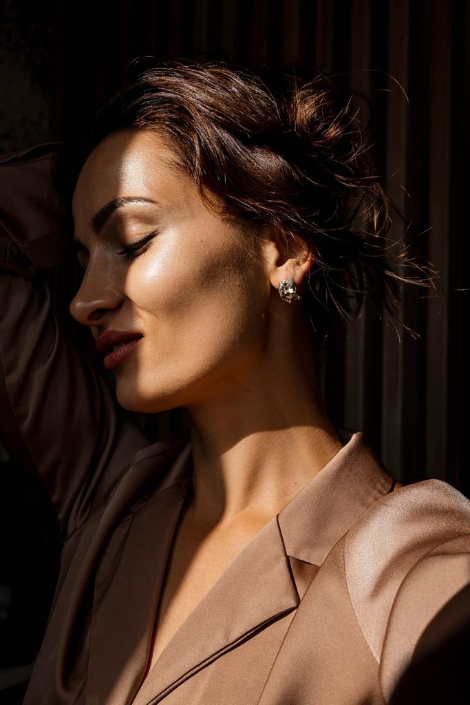 Пусеты с пиритом Луна