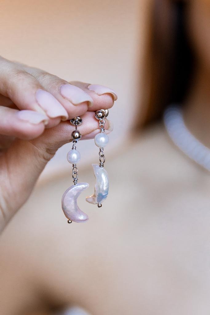 Серьги с жемчугом HEART