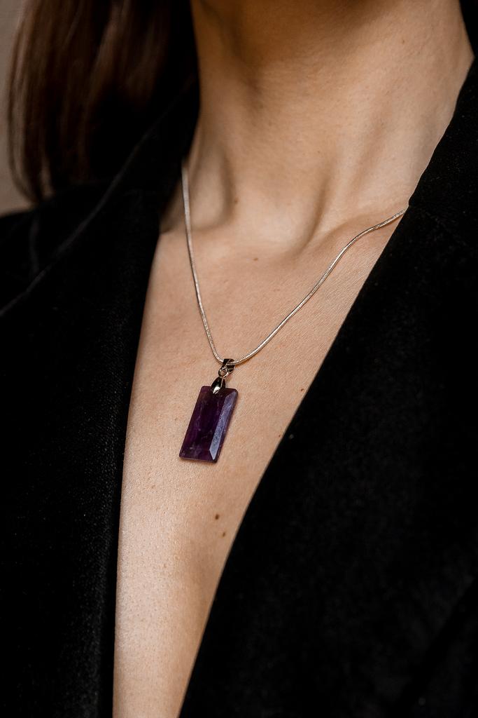 Подвеска с аметистом