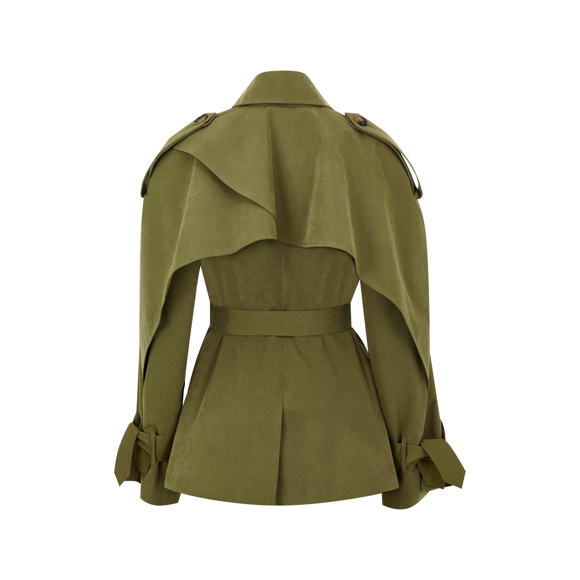 TRENCH WINGS CROP OLIVE
