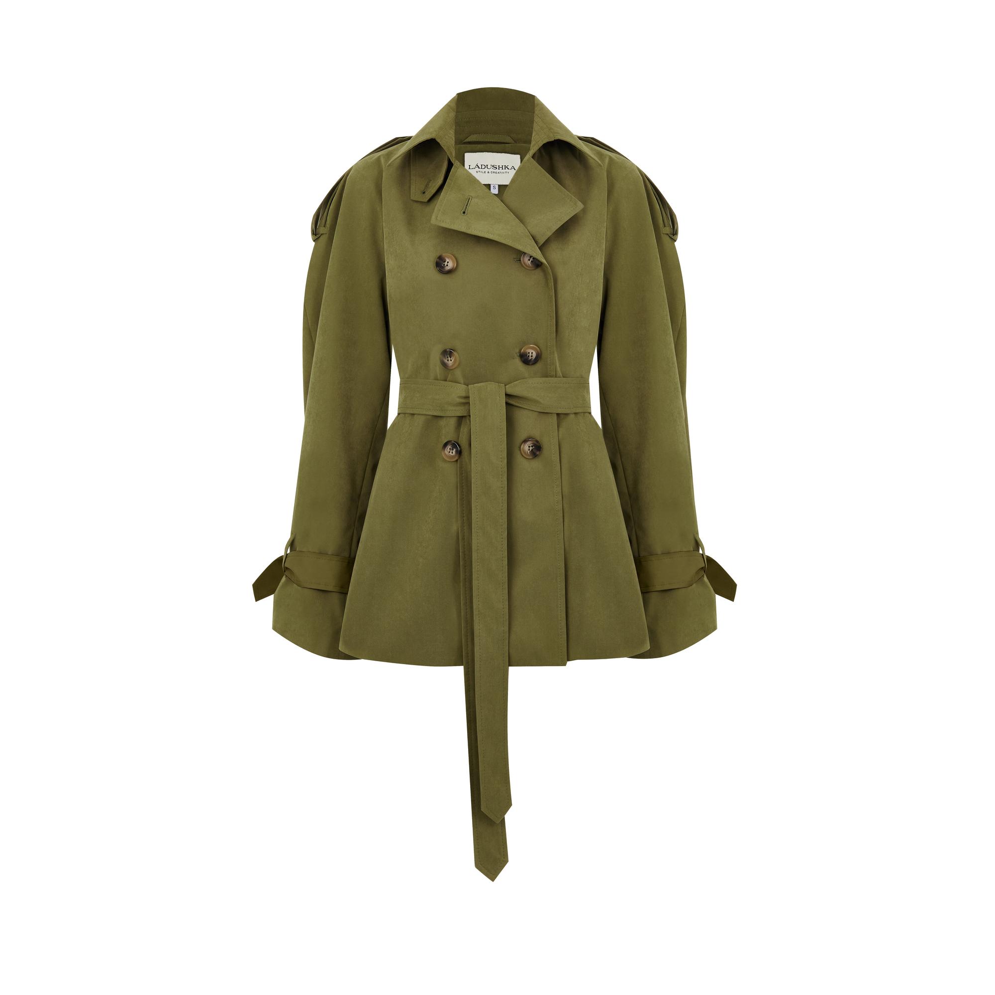 TRENCH WINGS CROP OLIVE