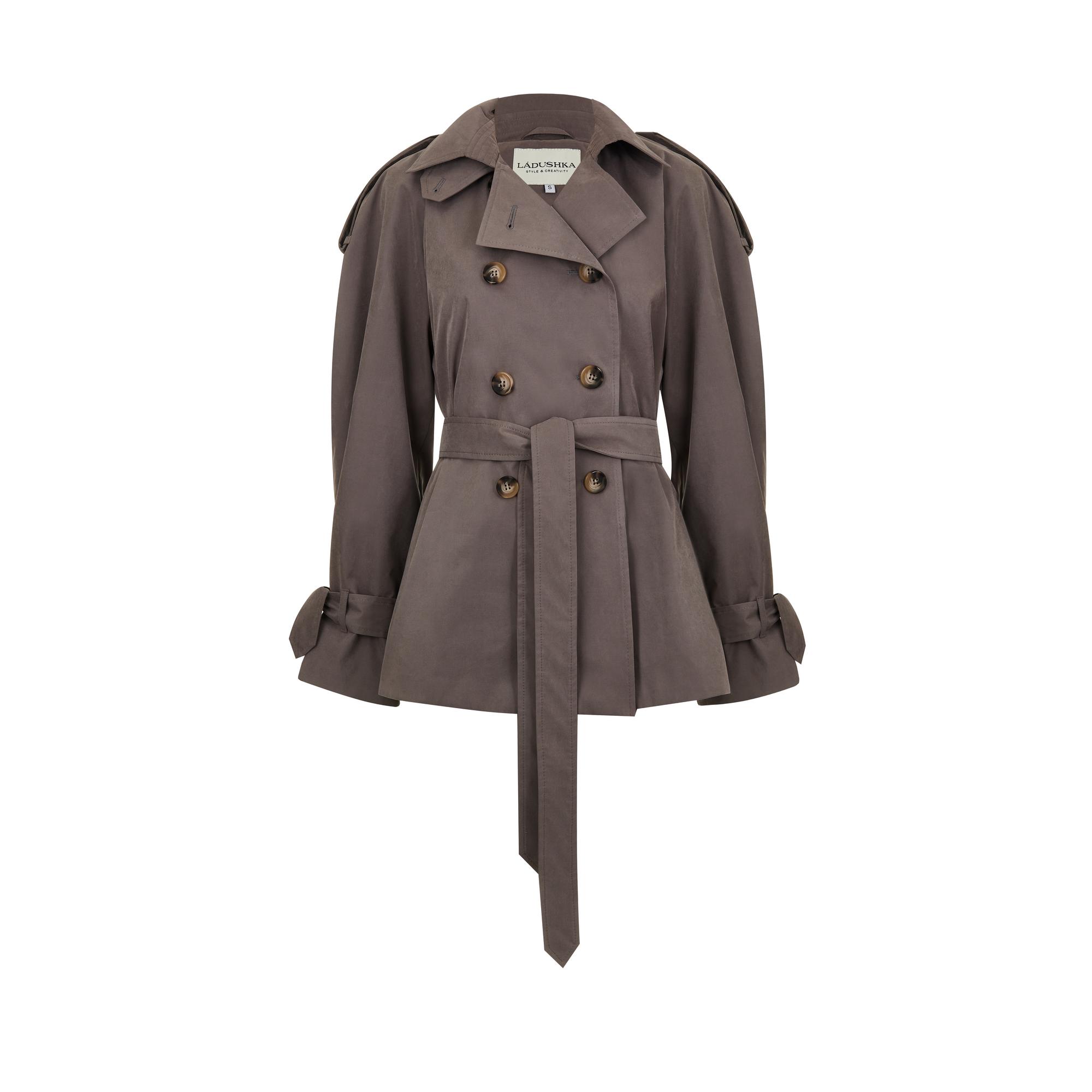 TRENCH WINGS CROP TAUPE