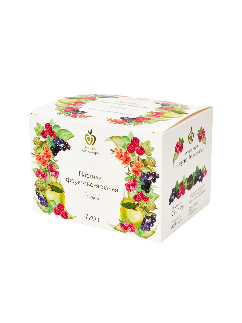 Я720. Набор пастилы фруктово-ягодной, 7 вкусов, 720 г
