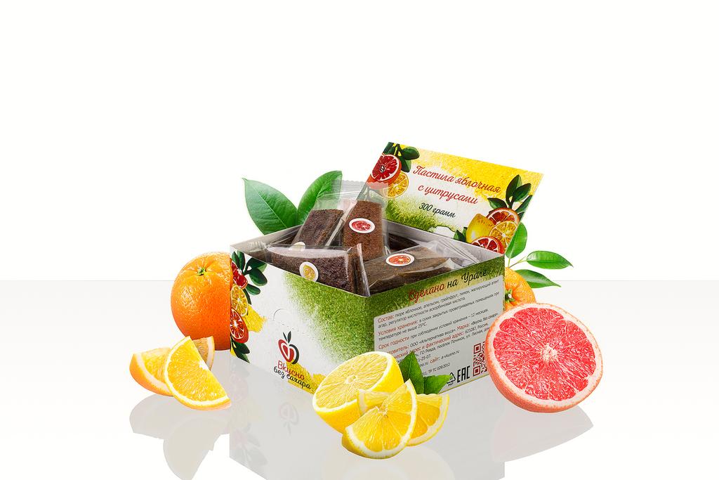 Ц300. Набор фруктовой "Цитрусовый", 3 вкуса, 300 г