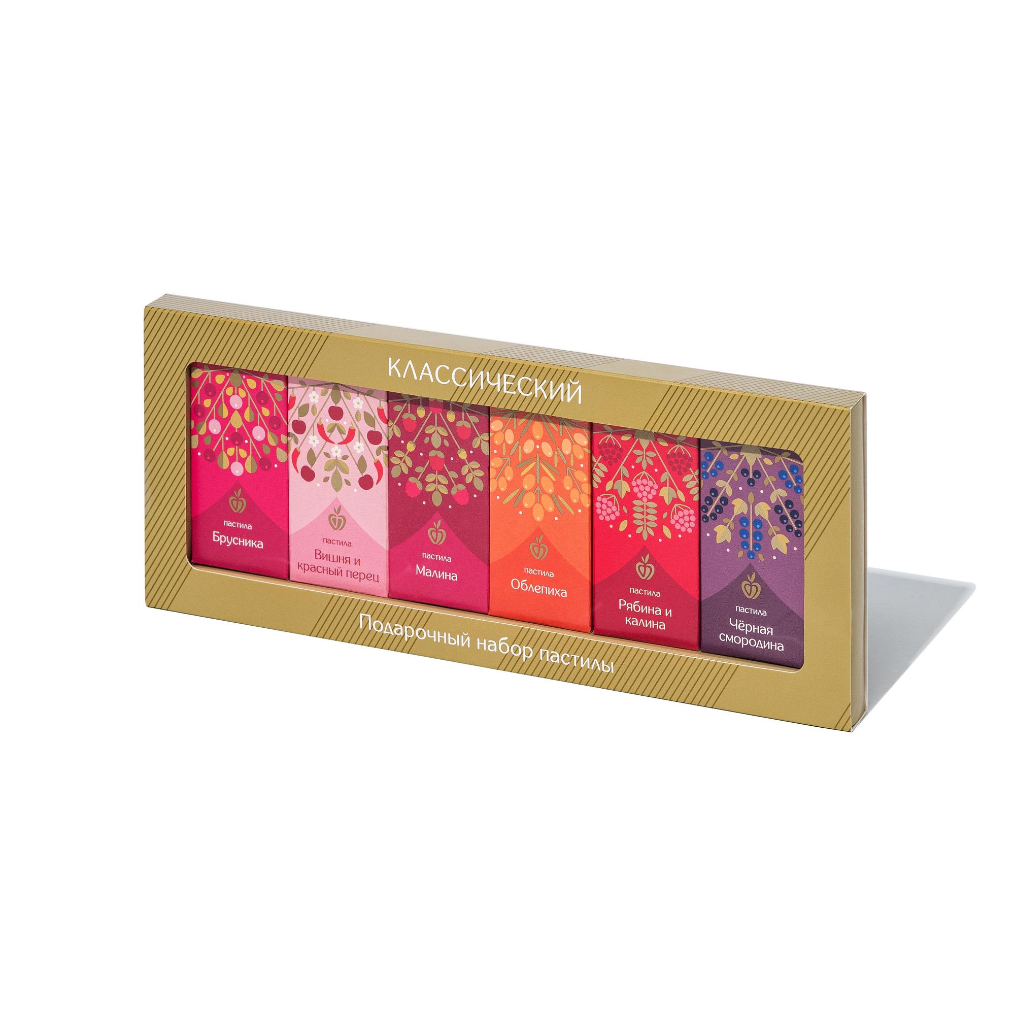 Р090. Подарочная серия. Набор пастилы фруктово-ягодной «Классический», 6 вкусов, 90 г