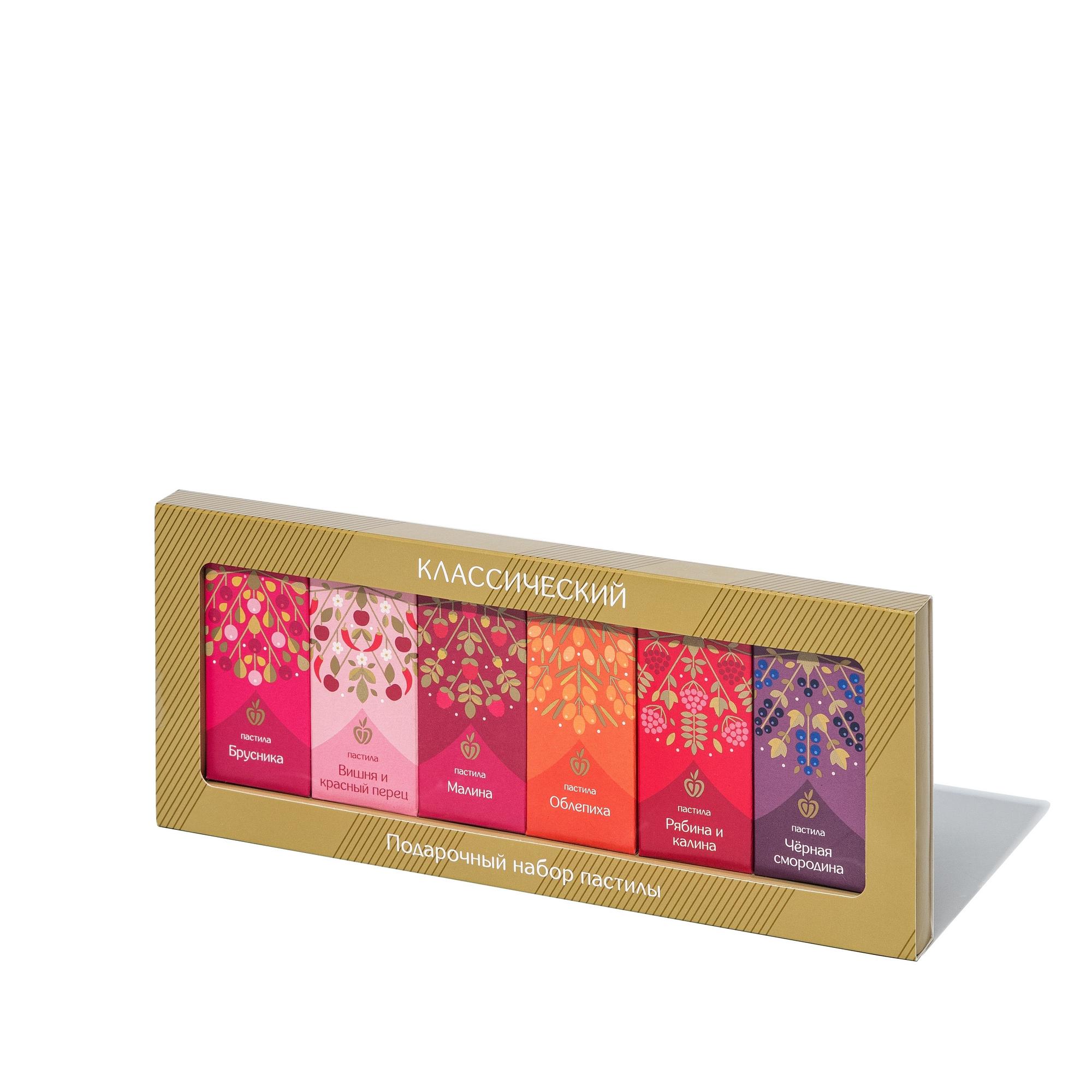 Р090. Подарочная серия. Набор пастилы фруктово-ягодной «Розовый», 6 вкусов, 90 г