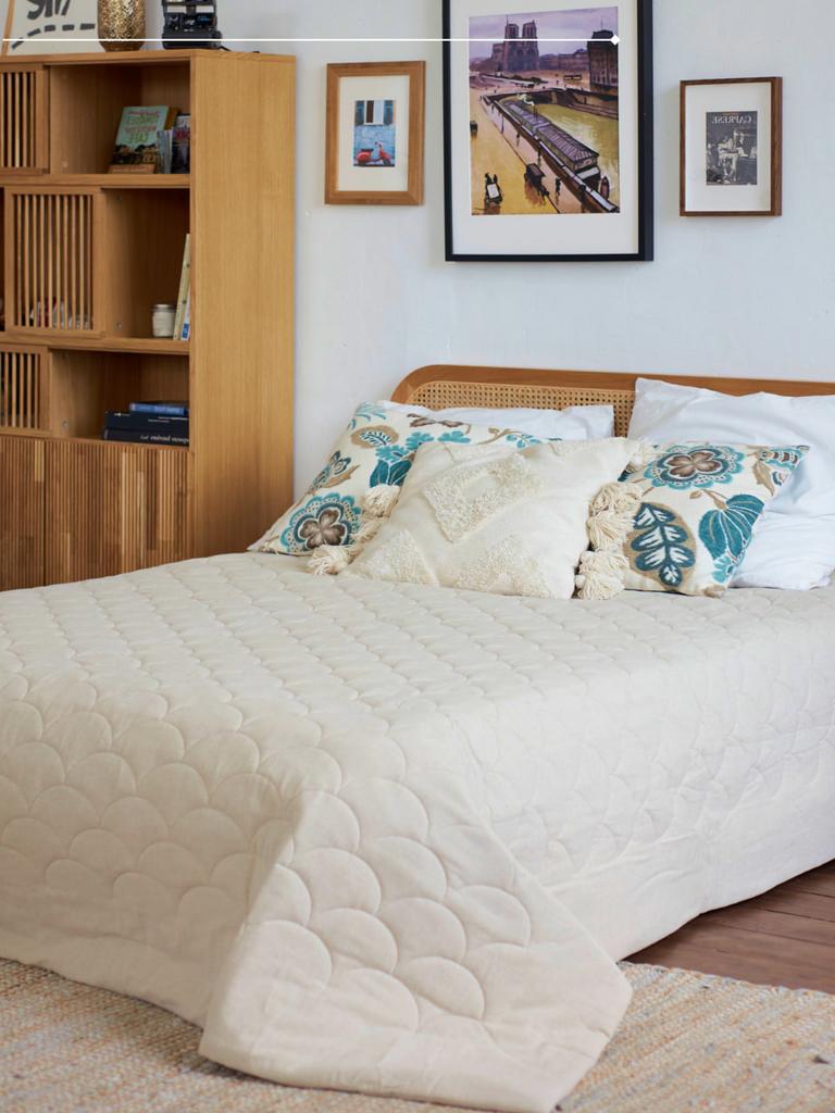 LINEN NATURAL, покрывало льняное, цвет натуральный бежевый