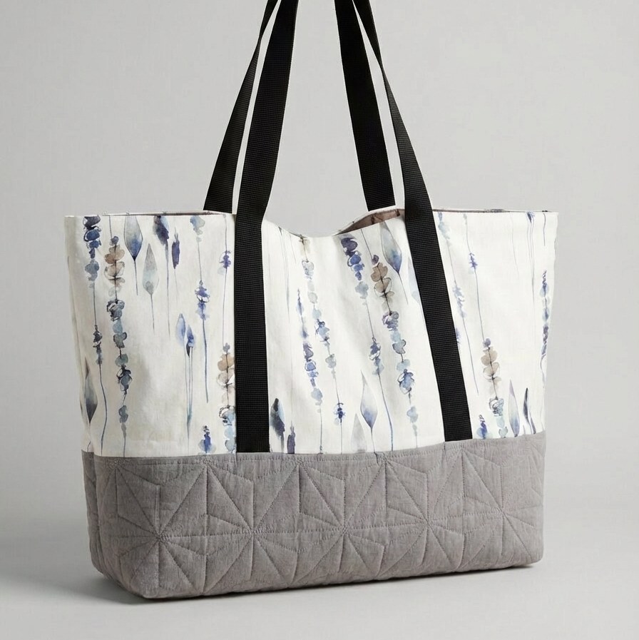 Сумка пляжная "Лавандовый Бриз"