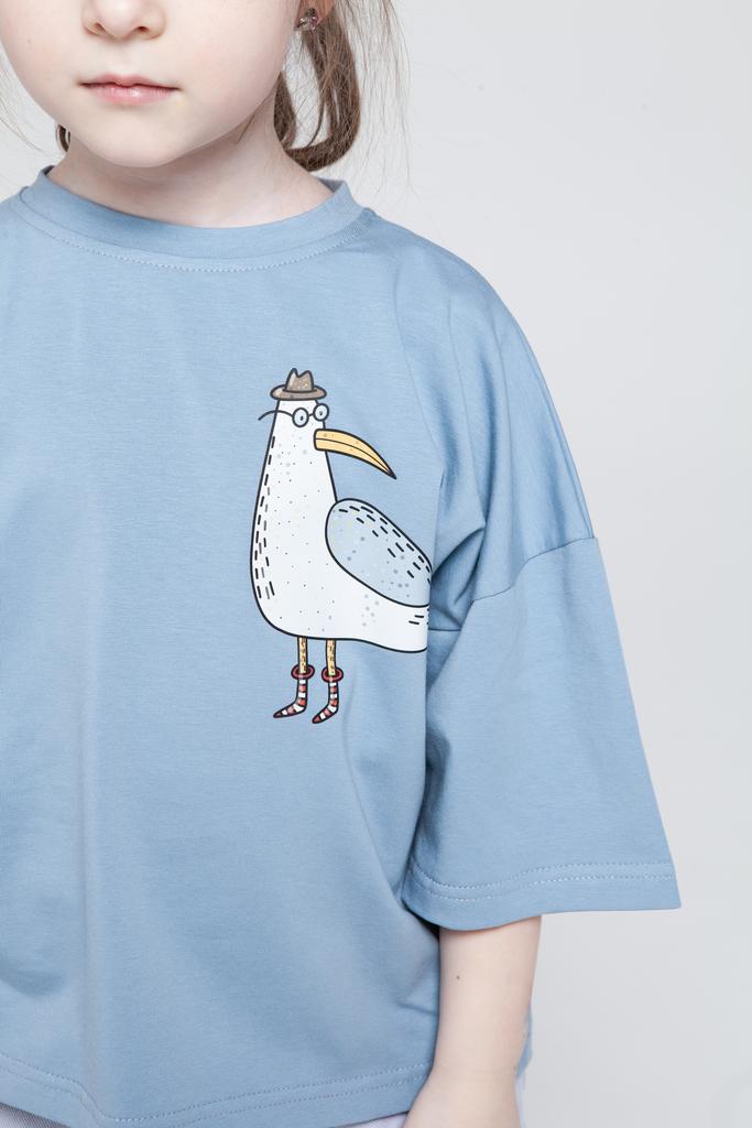 Чайка на голубом