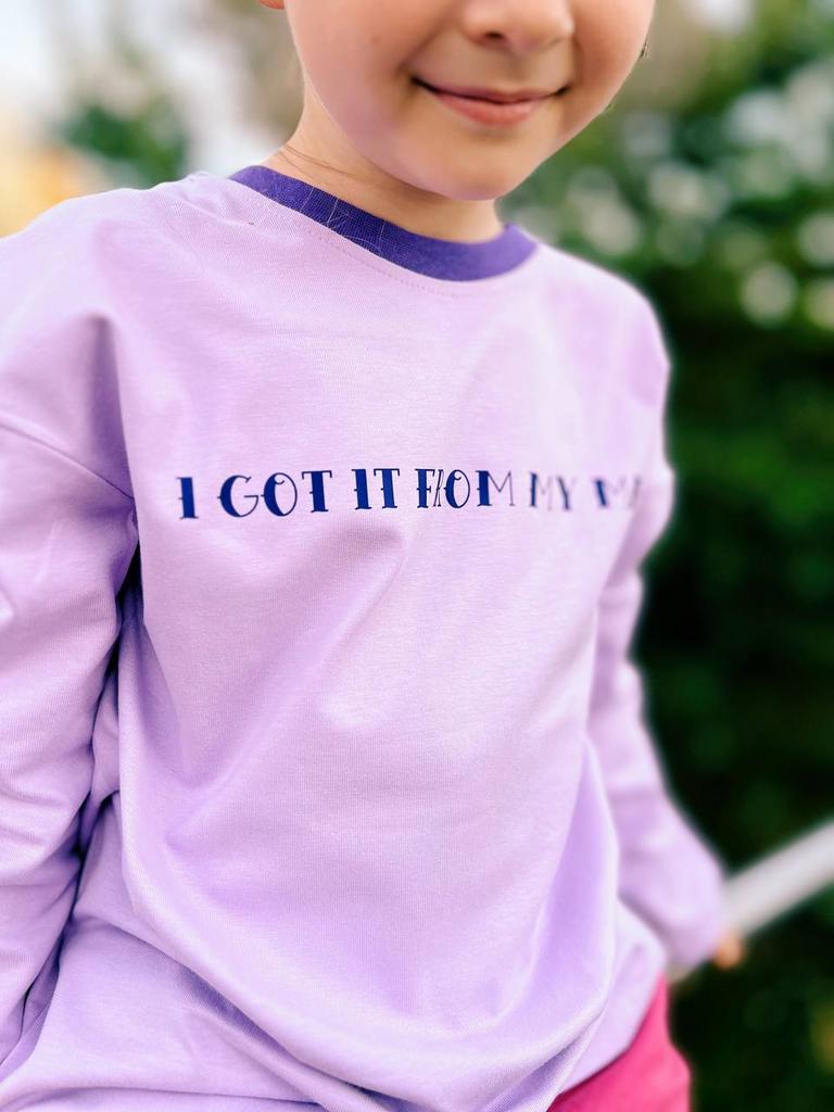 I got it from my mama на лиловом