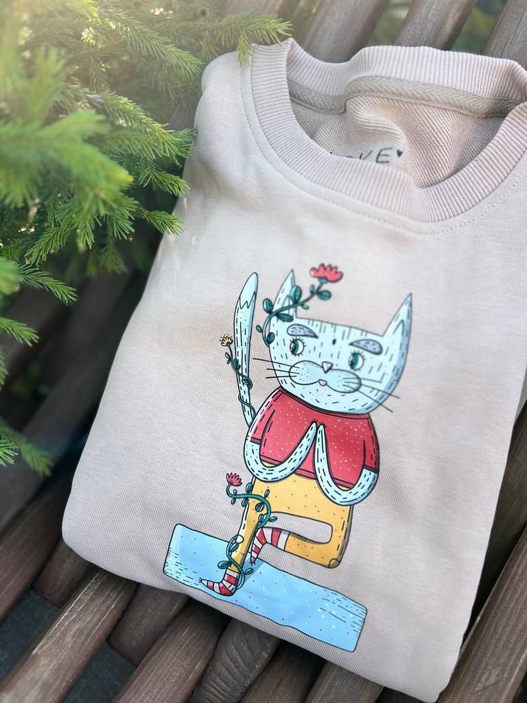 Свитшот детский Кот