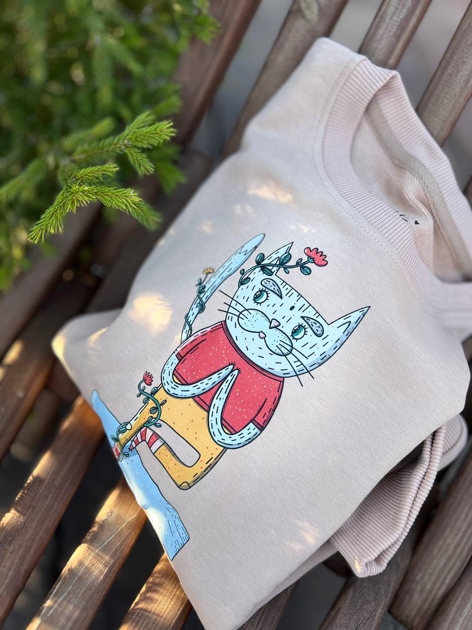 Свитшот детский Кот