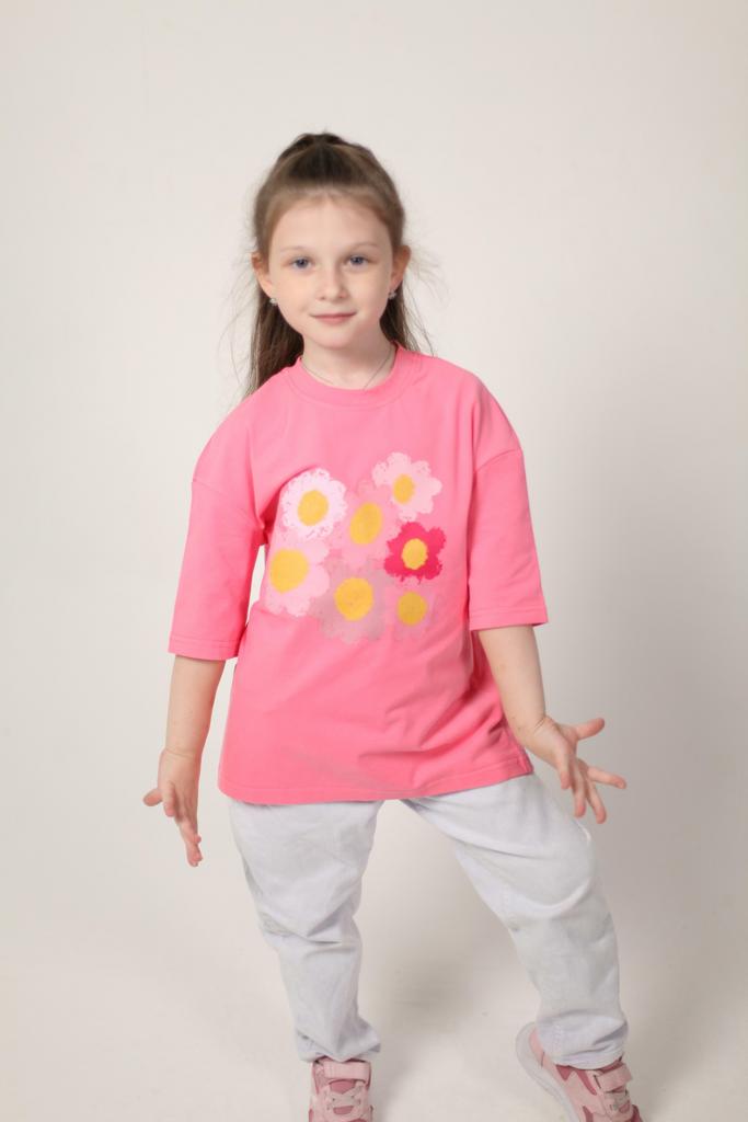 Цветы на розовом