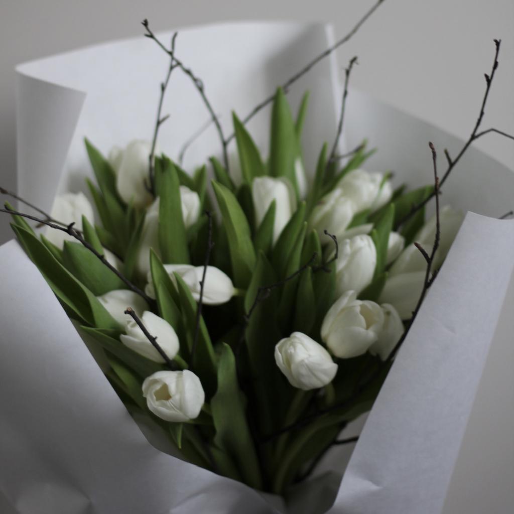 Монобукет из тюльпанов