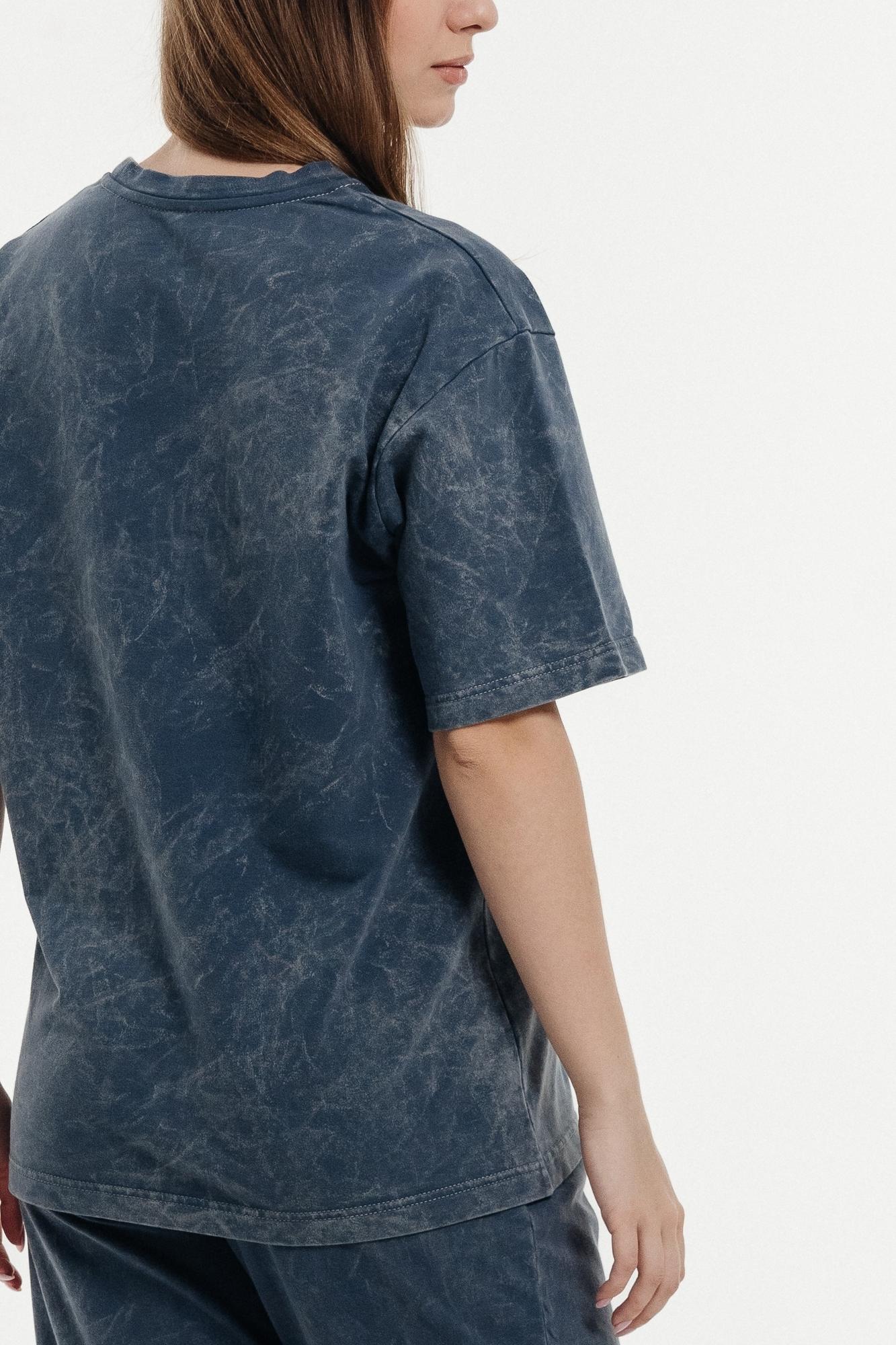 Футболка Женская вареная синяя