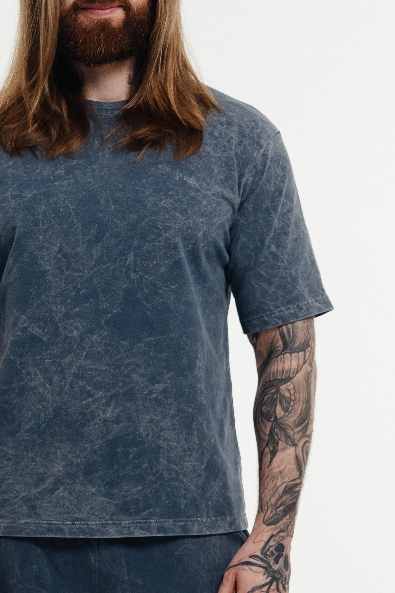 Футболка Мужская вареная синяя